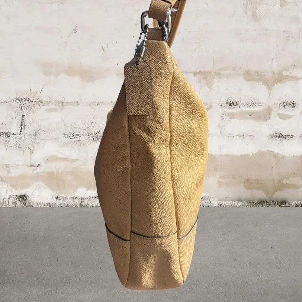 Coach Beige Shoulder Hobo Bag